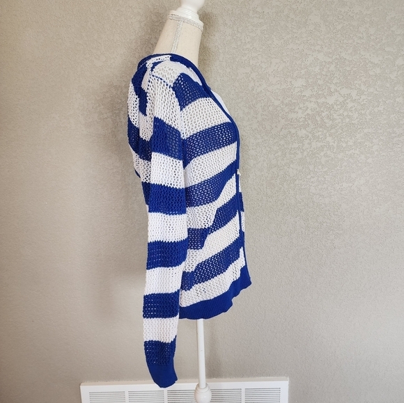 Quacker Factory Ramie zip up sweater size Large - Picture 2 of 9